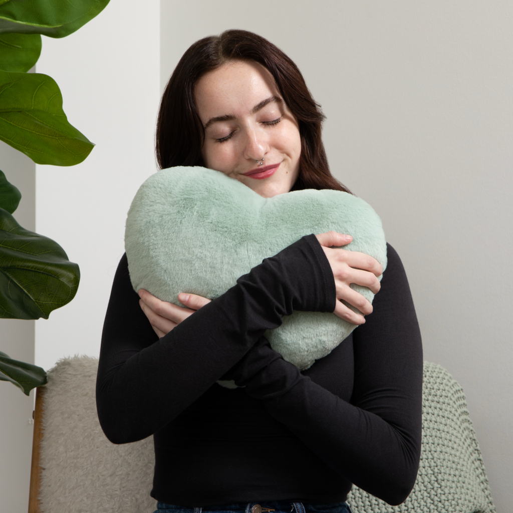 Heart to Hug Pillow - Sea Glass